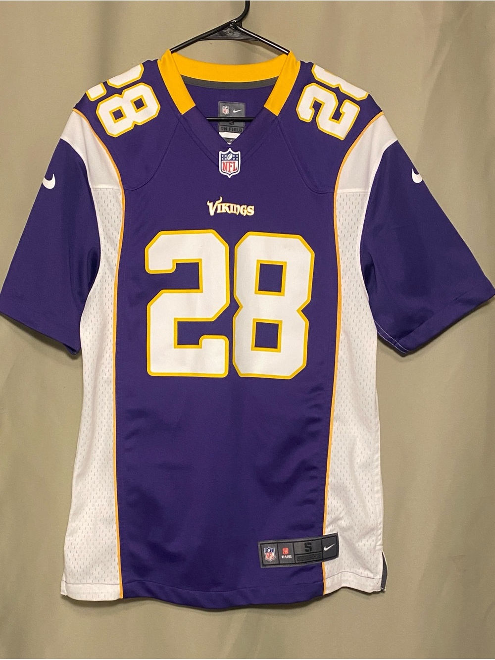 Minnesota Vikings Adrian Peterson 28 Nike NFL Football Jersey S